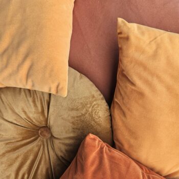 Coussin orange - terracotta (variable)