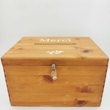 Urne rectangulaire foncée