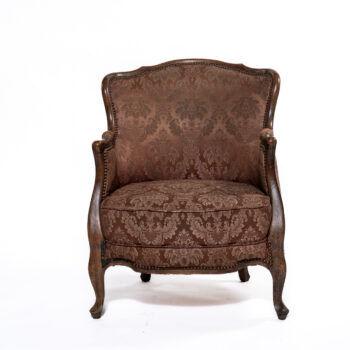 Fauteuil ancien à motifs