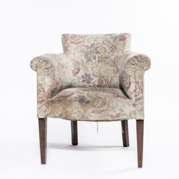 Fauteuil 1 place vintage à fleurs