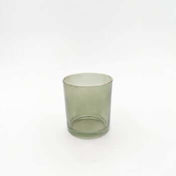 Photophore vert bord doré