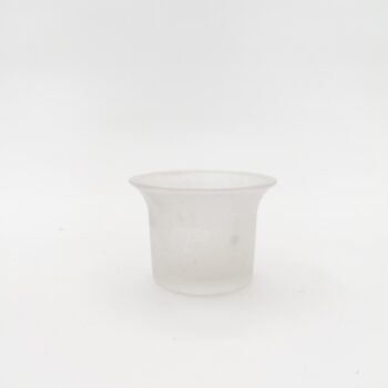 Photophore verre sablé évasé