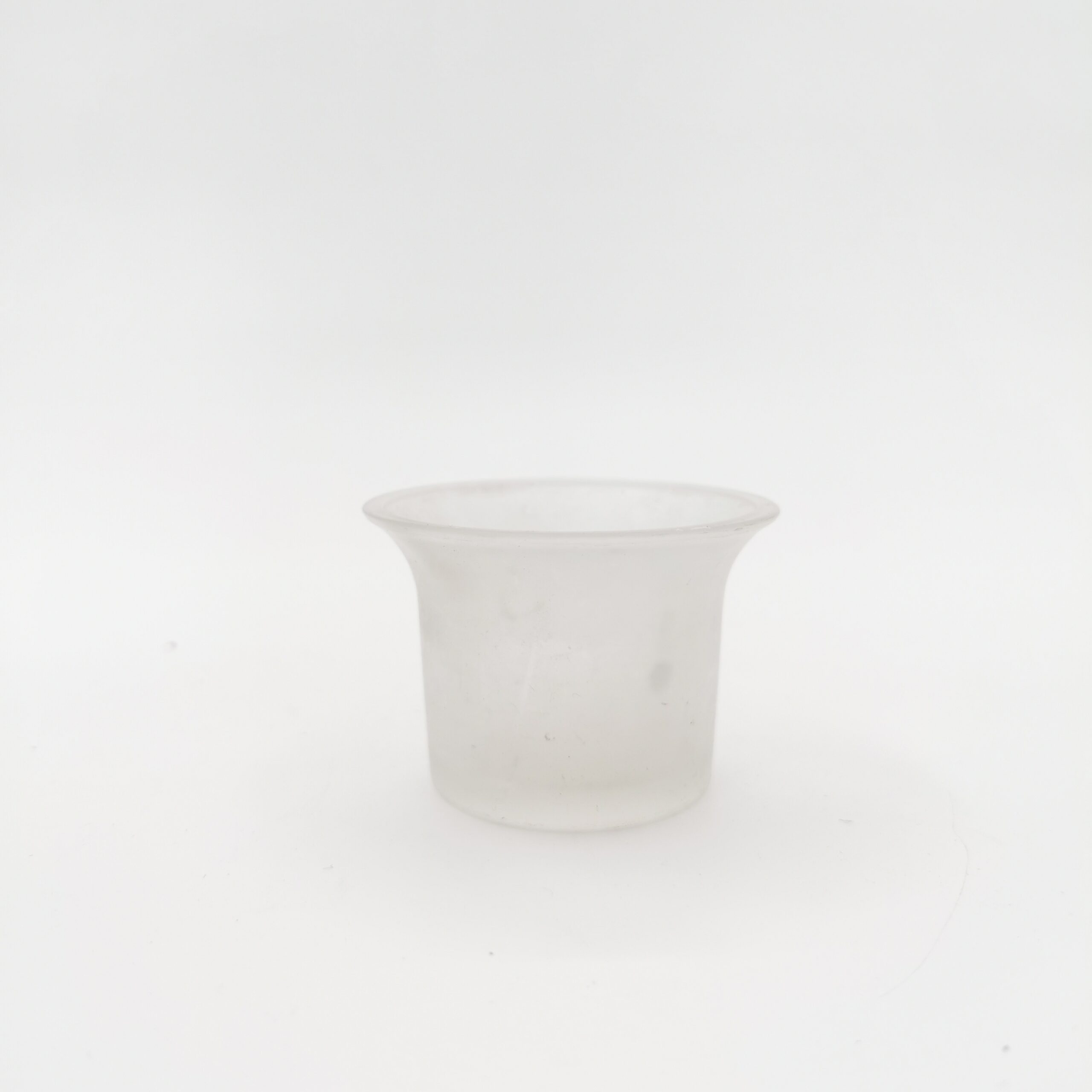 Photophore verre sablé évasé