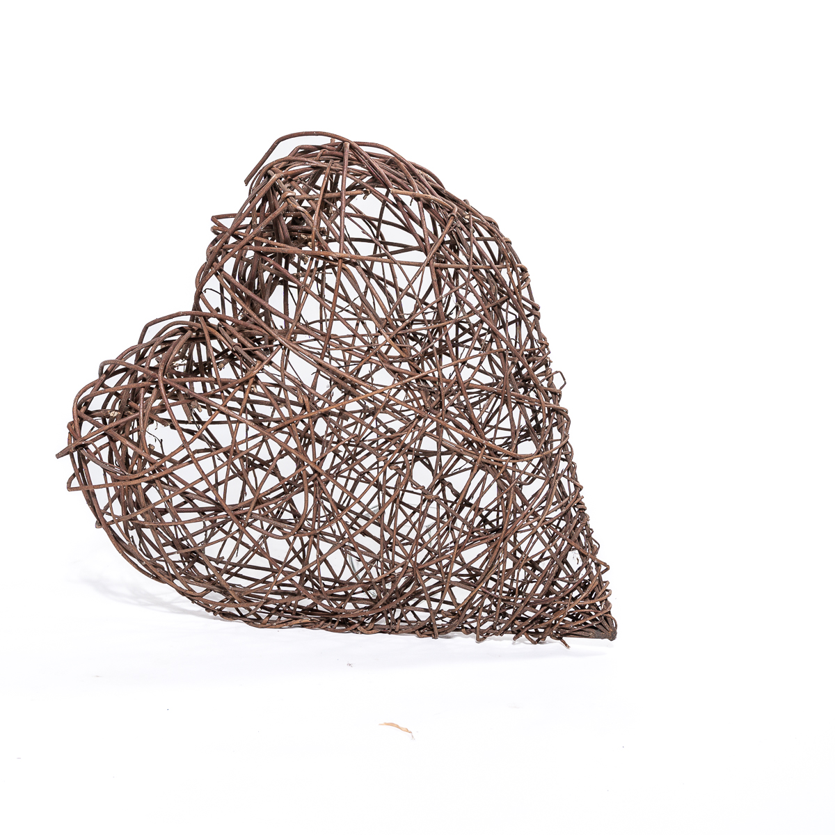 Grand cœur en rotin