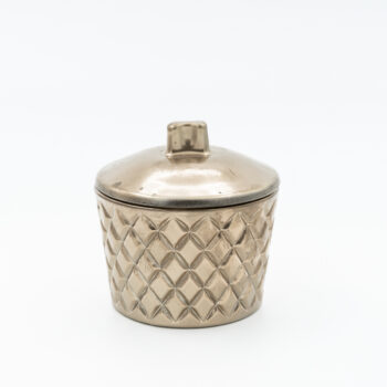 Boite en verre dorée