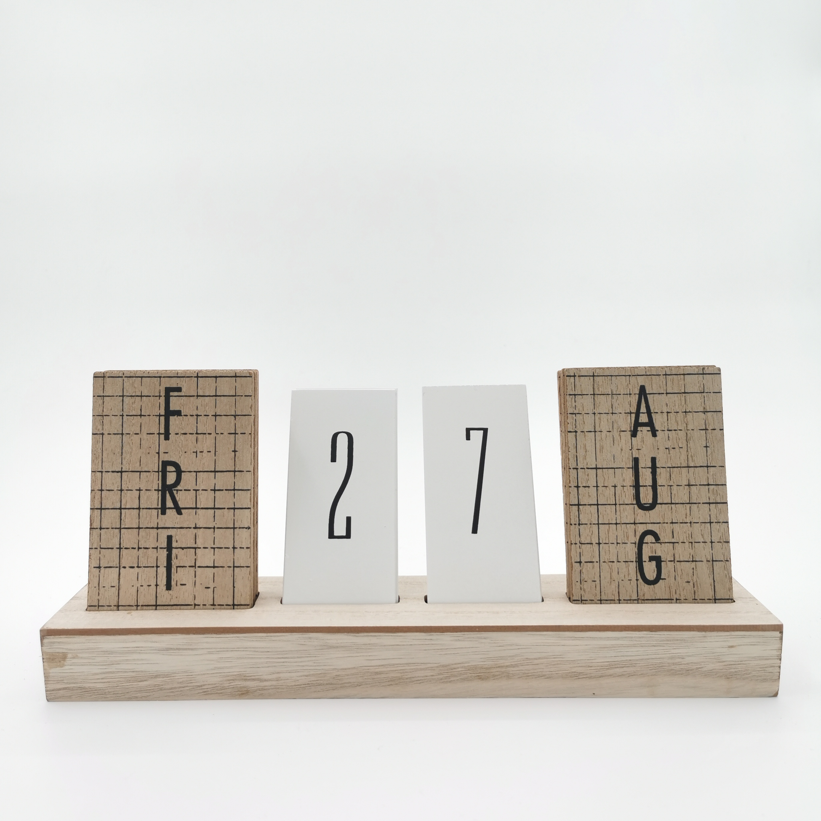 Calendrier à dater en bois