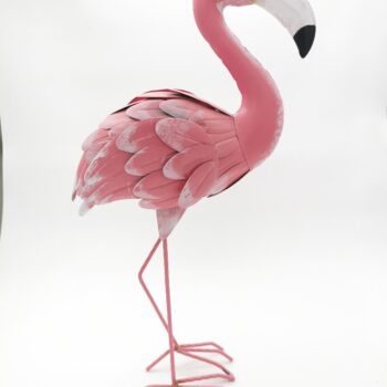 Flamand rose en métal
