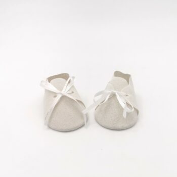 Paire de chaussons miniature beige