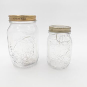 Bocal avec guirlande lumineuse S