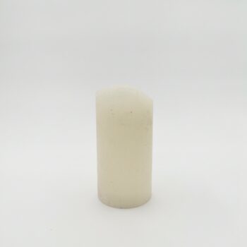 Bougie bloc led blanche fausse flamme scintillante - taille L