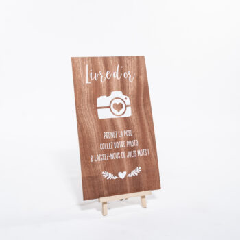 Panneau photomaton livre d'or