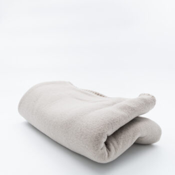 Couverture plaid beige