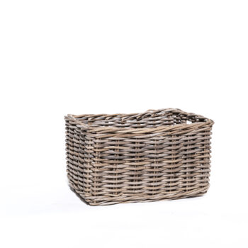 Panier en rotin rectangulaire