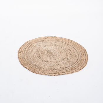 Tapis tressé en jute rond