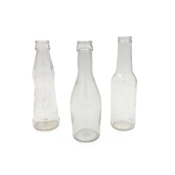 Petite bouteille transparente (divers modèles)