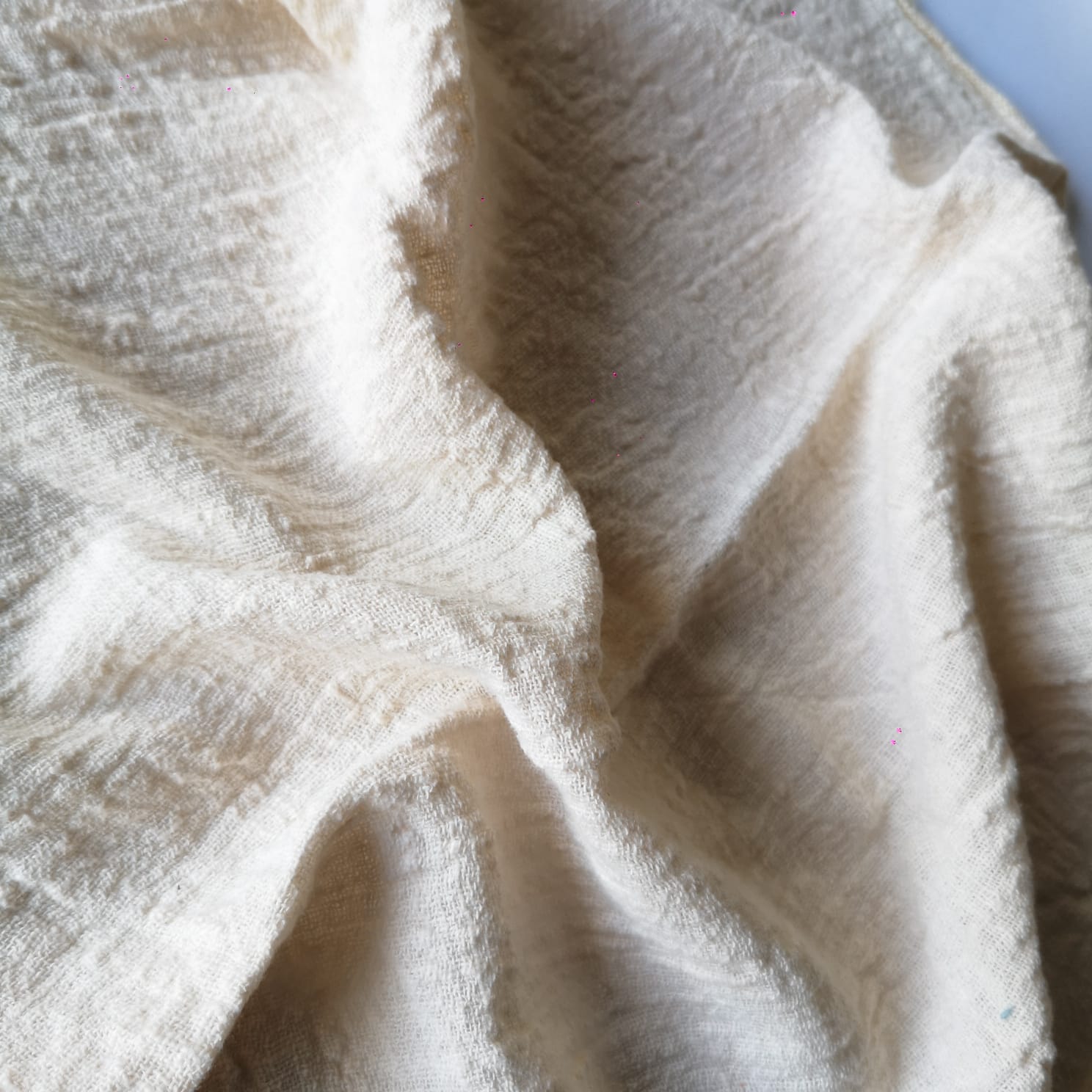 Serviette en coton crème