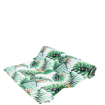 Chemin de table imprimé tropical