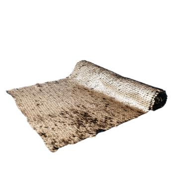 Chemin de table à sequins dorés et noirs