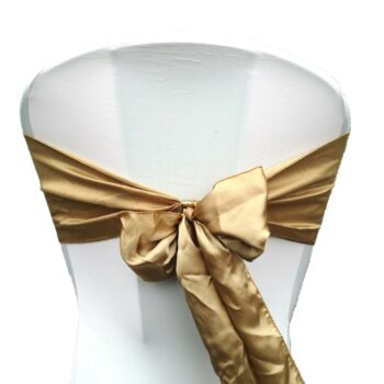 Noeud de chaise satiné doré