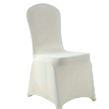 Housse pour chaise stretch crème
