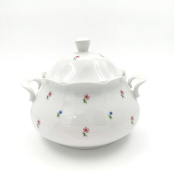 Soupière vintage à fleurs