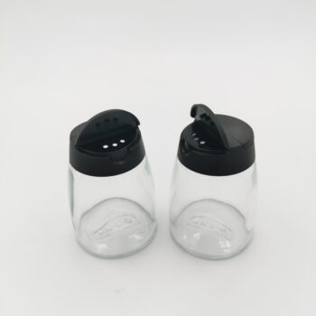 Pot à épices avec couvercle noir