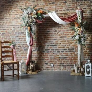 Voilage mousseline de soie corail