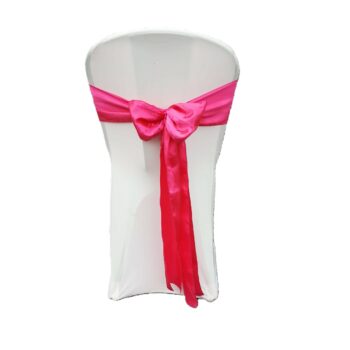 Nœud de chaise satiné fushia