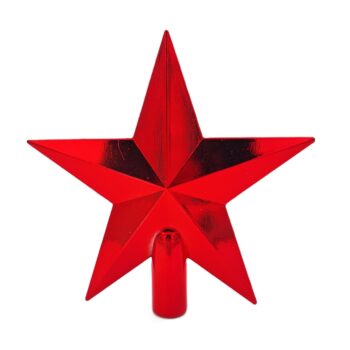 Étoile pour sapin de Noël rouge