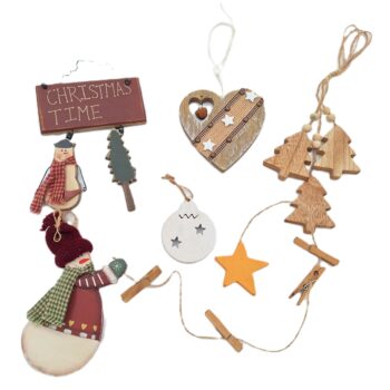 Boules de Noël en bois