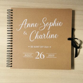 Livre d'or 30*30 cm kraft